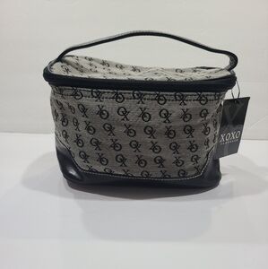 NWT XOXO Black and Gray Cosmetic Bag